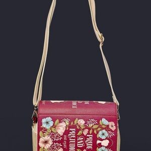 Book Shaped Crossbody Bag - Pride and Prejudice - Vegan Leather